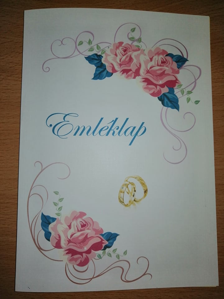Esküvői emléklap 0170