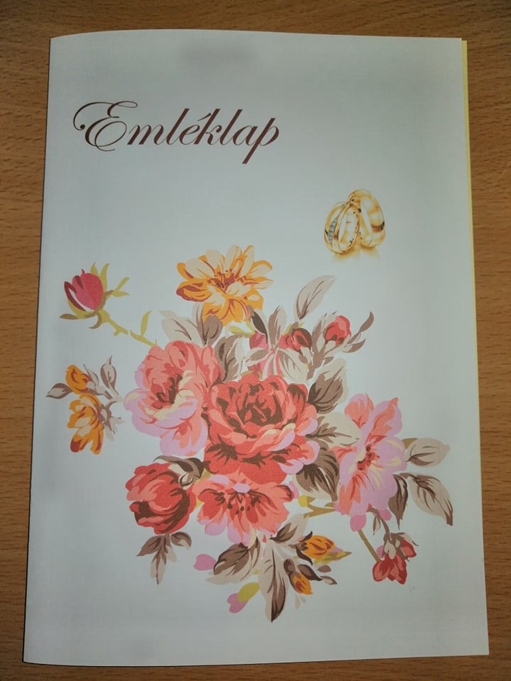 Esküvői emléklap 0171