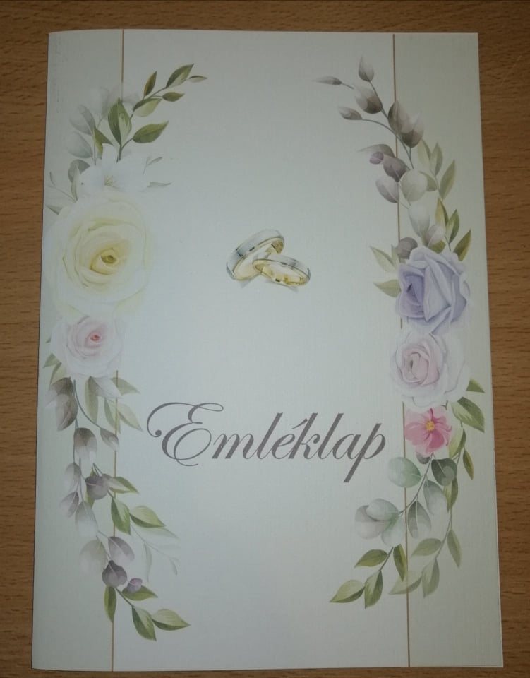 Esküvői emléklap 0177