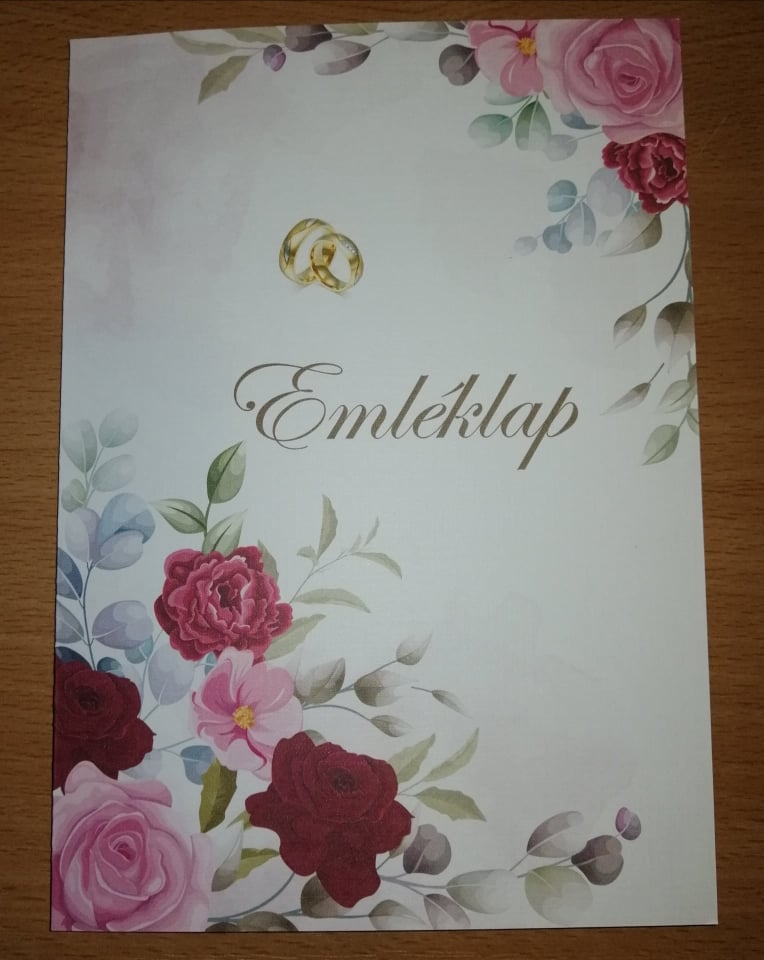 Esküvői emléklap 0178