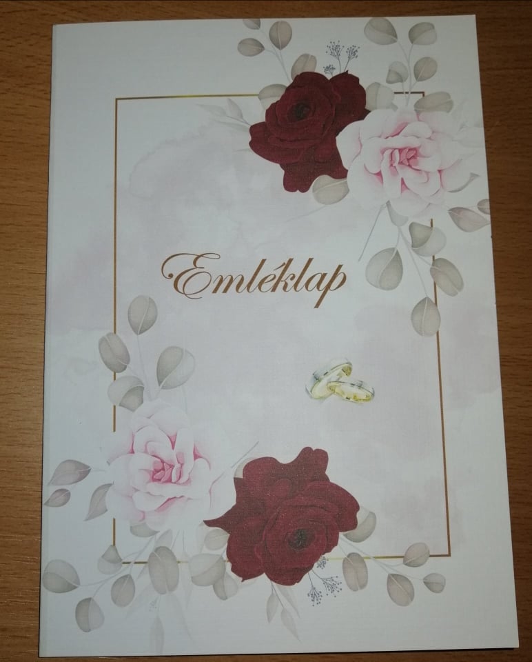 Esküvői emléklap 0180
