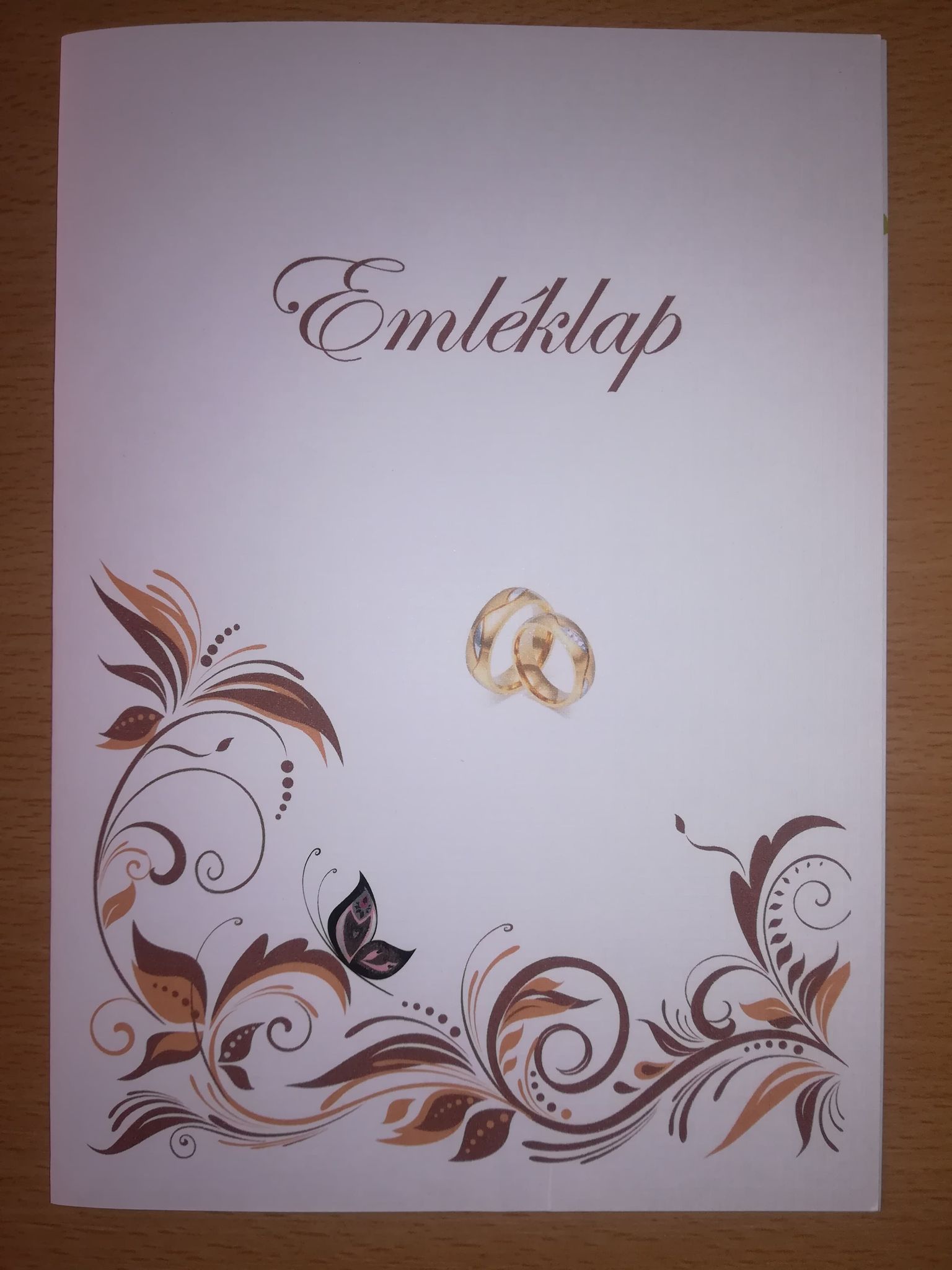 Esküvői emléklap 0189