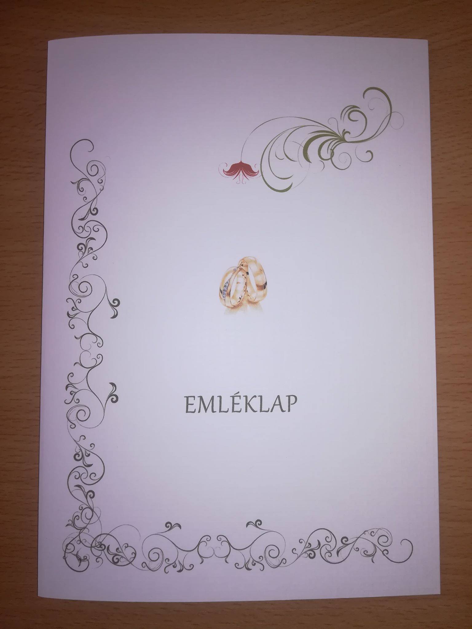 Esküvői emléklap 026