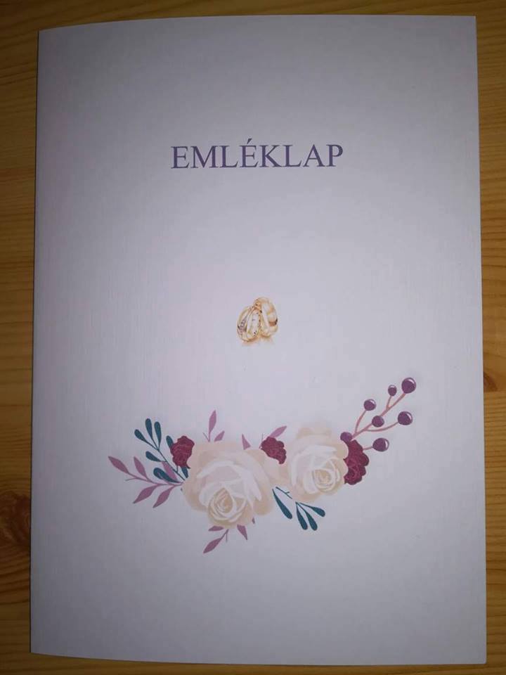 Esküvői emléklap 029