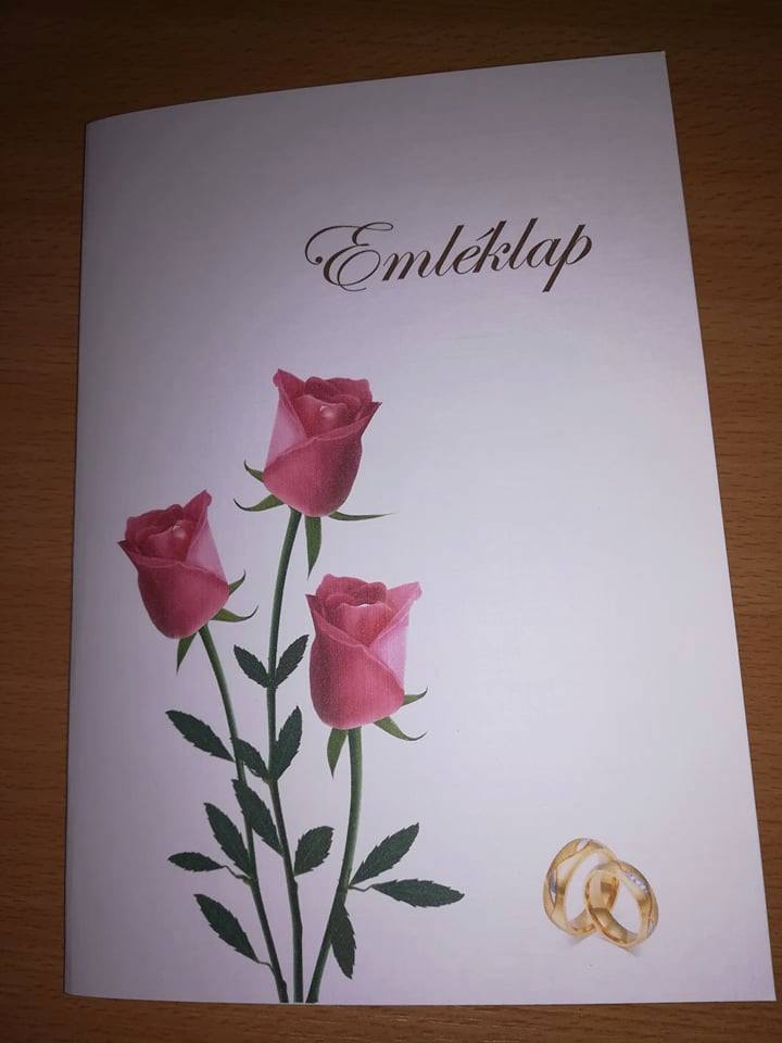 Esküvői emléklap 034