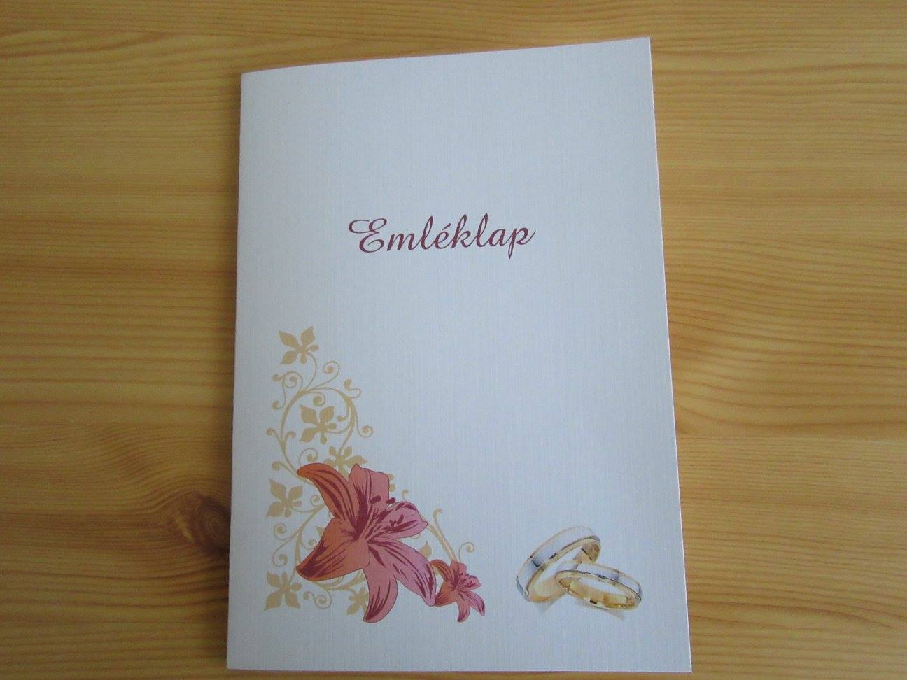 Esküvői emléklap 04