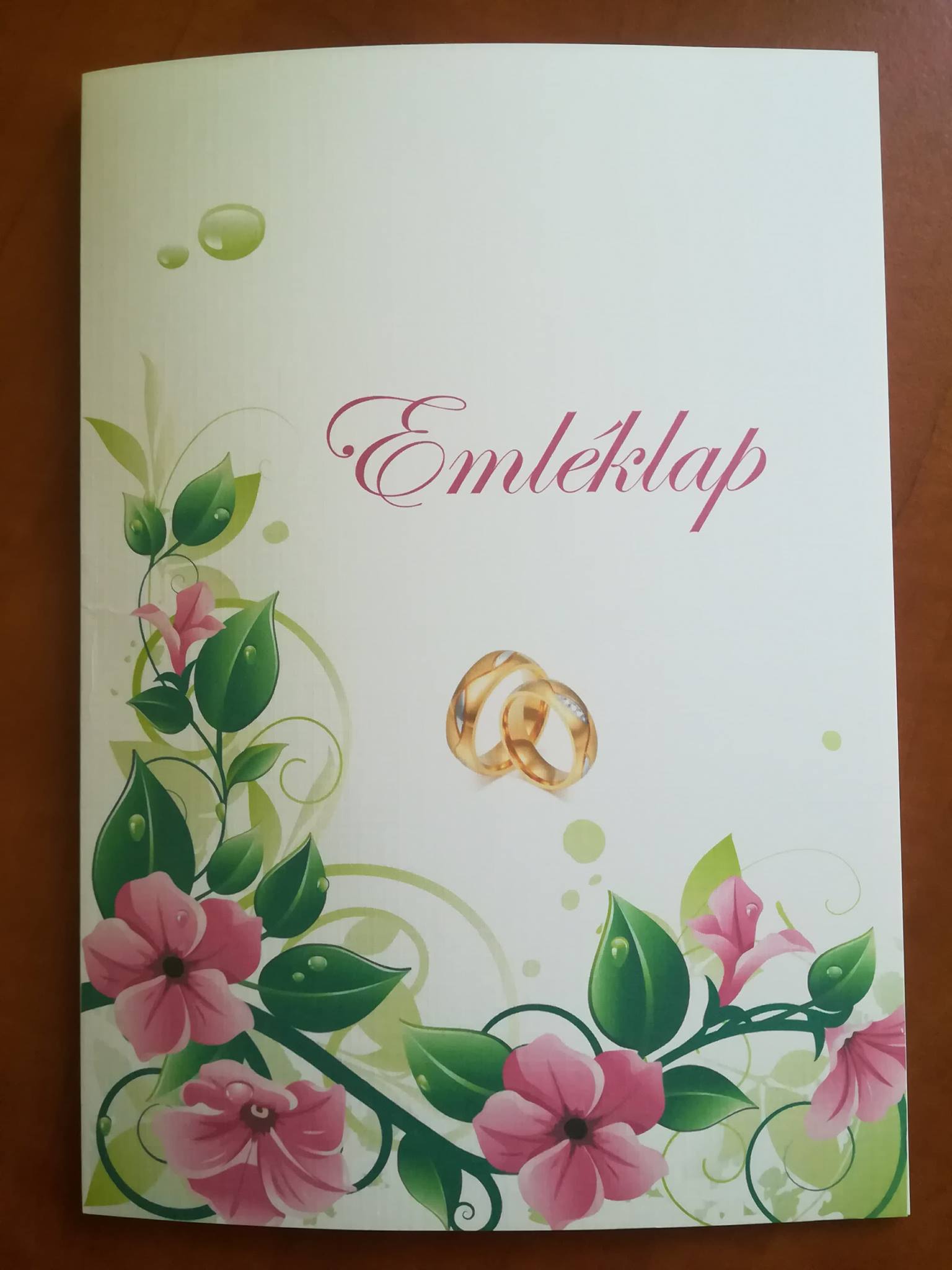 Esküvői emléklap 049
