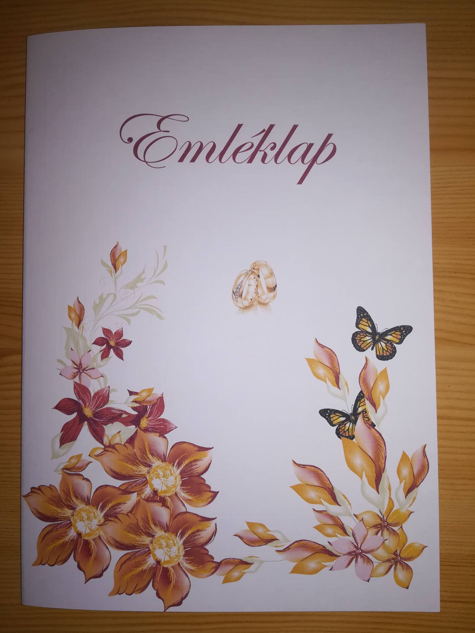 Esküvői emléklap 056