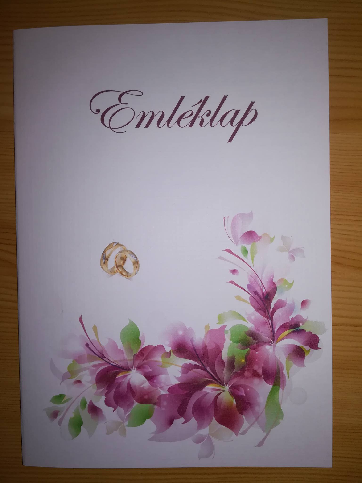 Esküvői emléklap 057