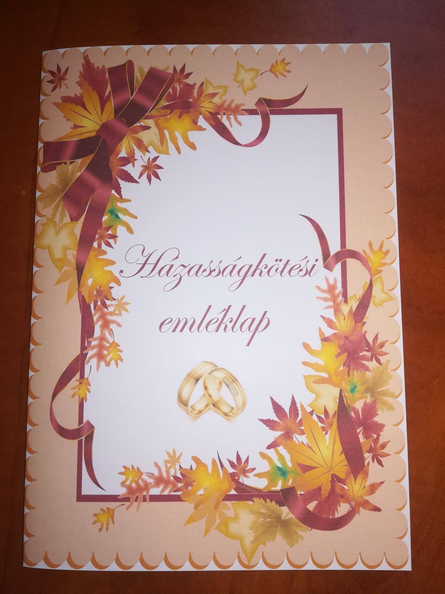 Esküvői emléklap 058