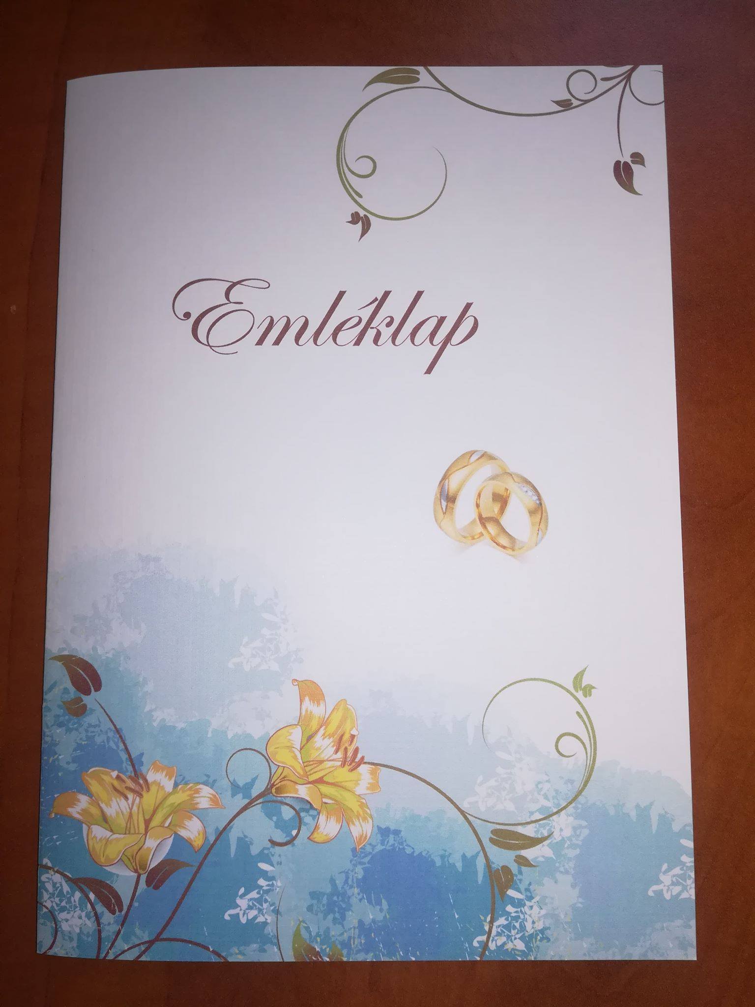 Esküvői emléklap 059