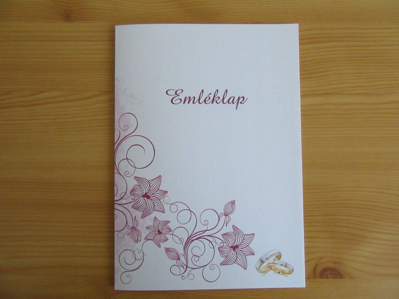 Esküvői emléklap 06