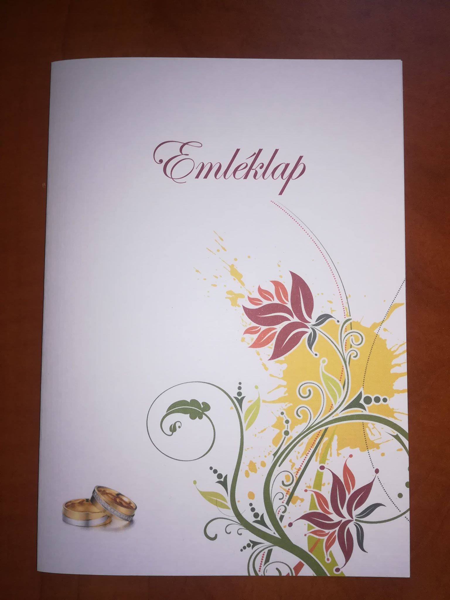Esküvői emléklap 060
