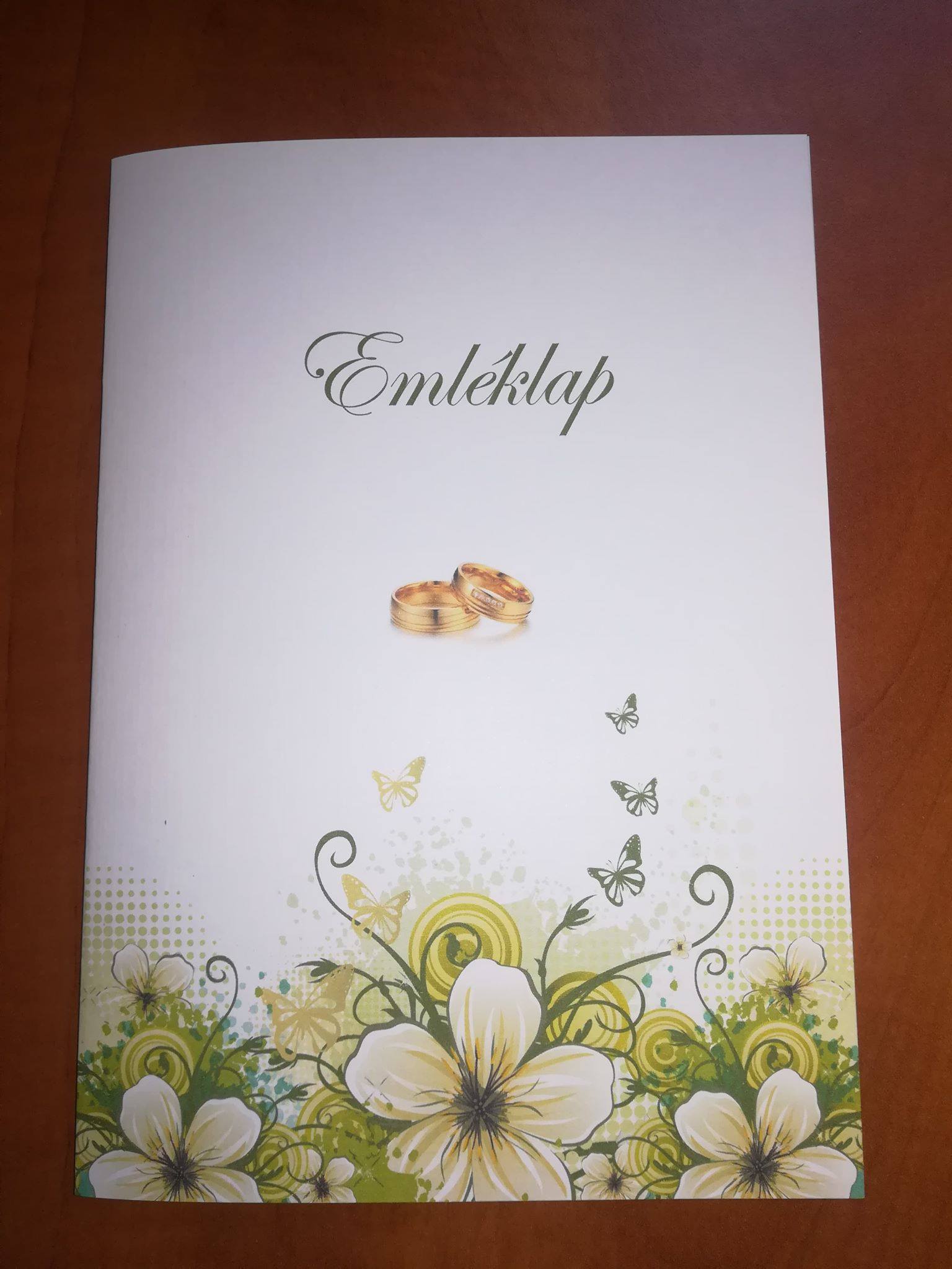 Esküvői emléklap 061
