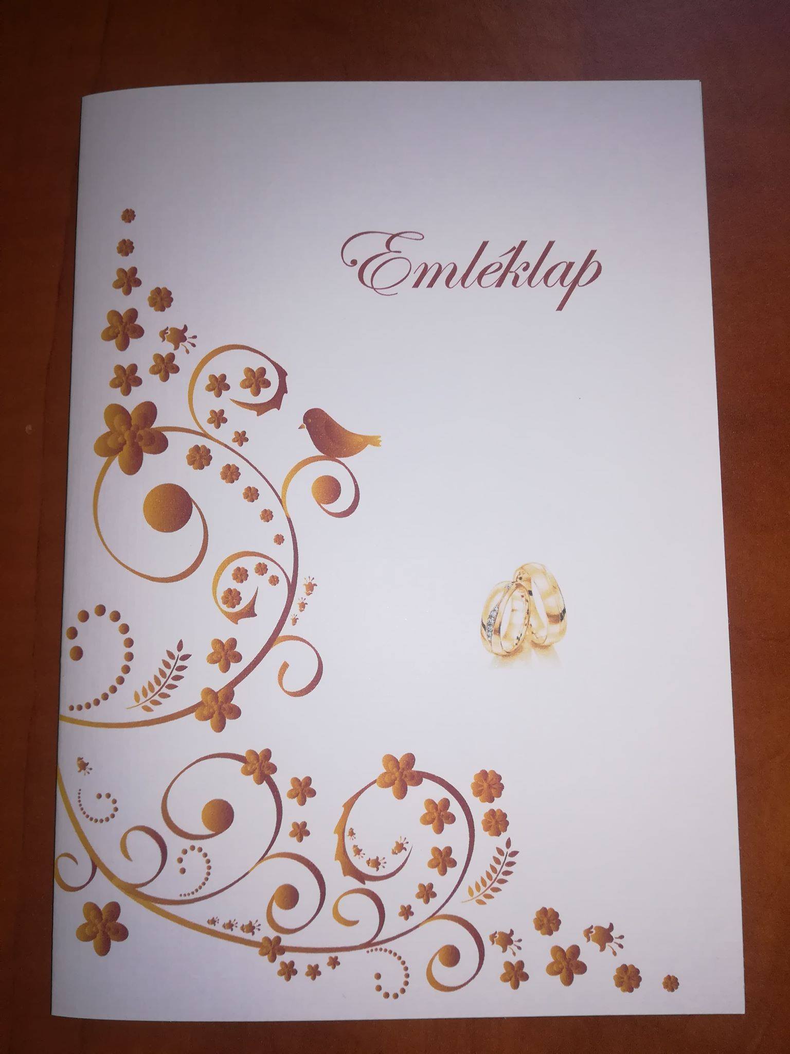 Esküvői emléklap 062