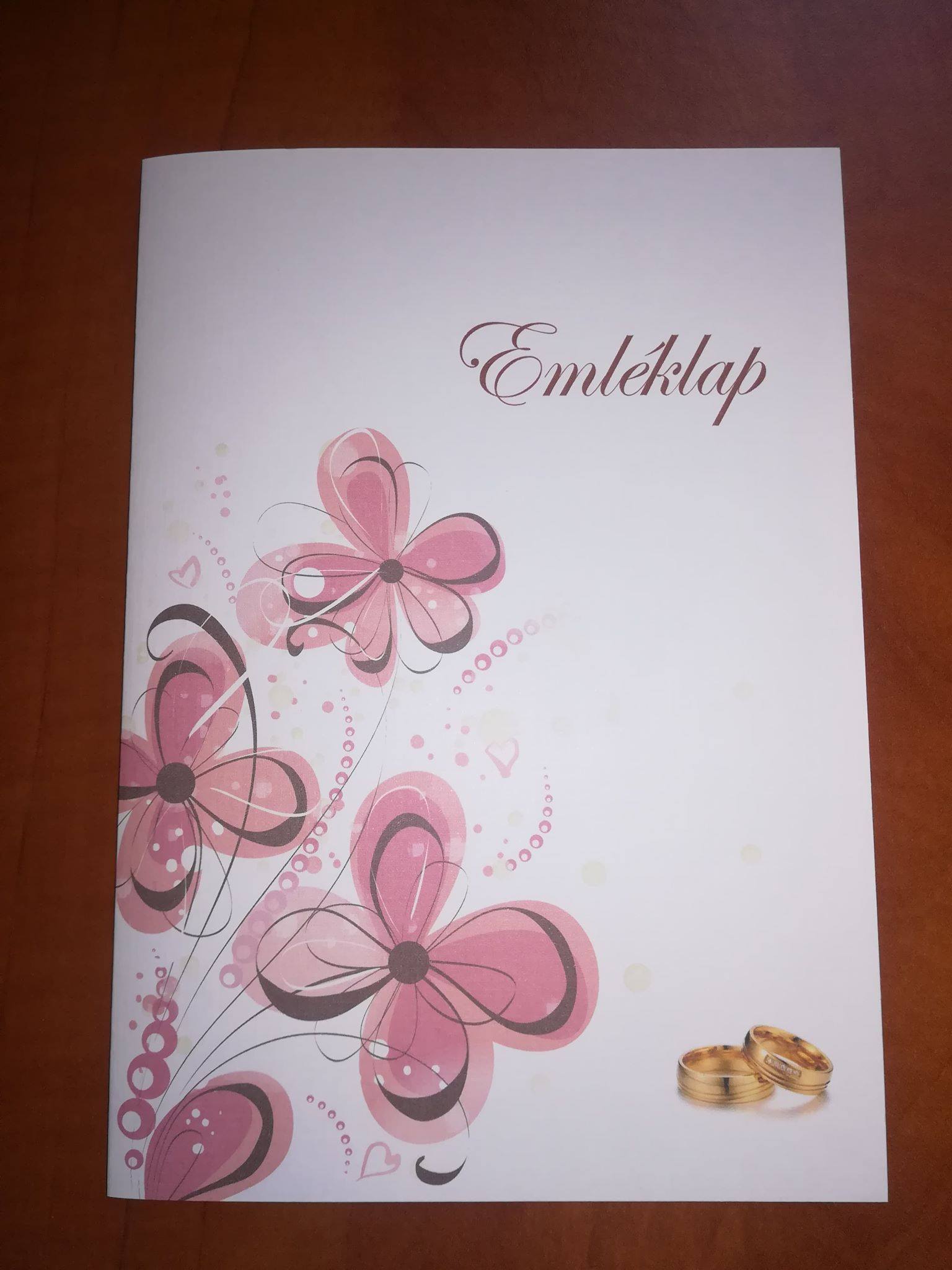 Esküvői emléklap 063