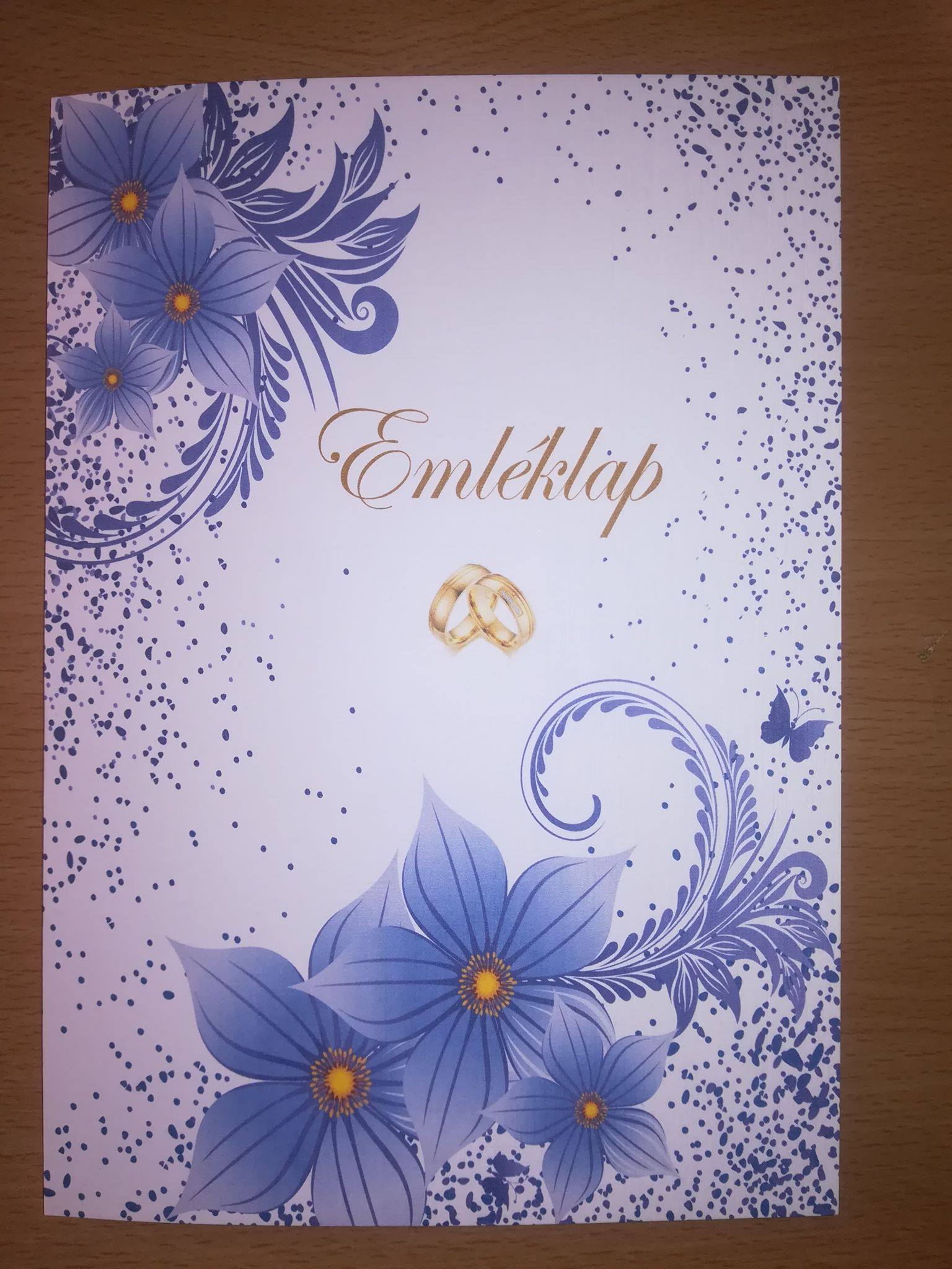 Esküvői emléklap 068