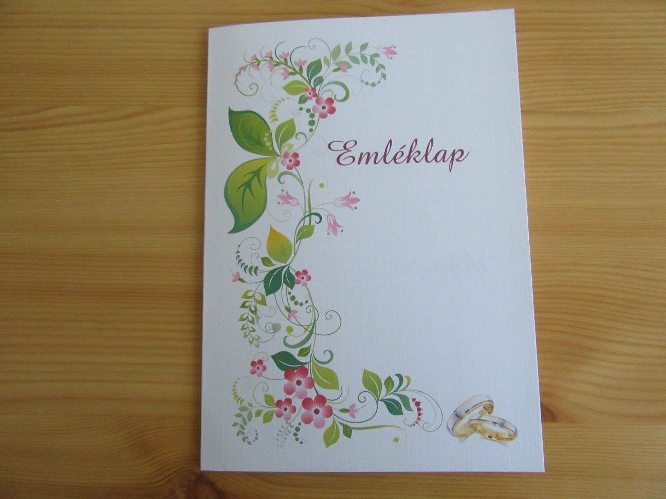 Esküvői emléklap 07