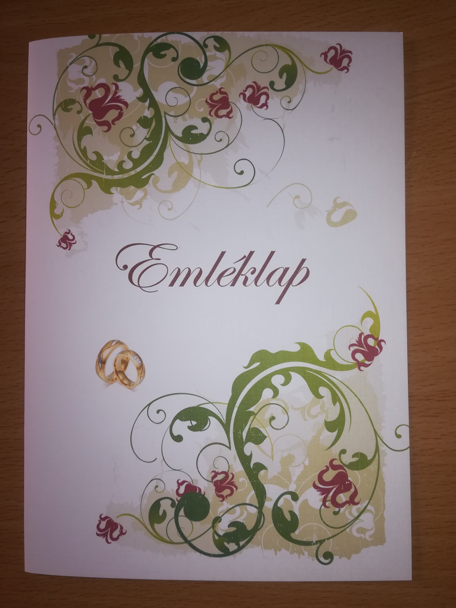 Esküvői emléklap 072