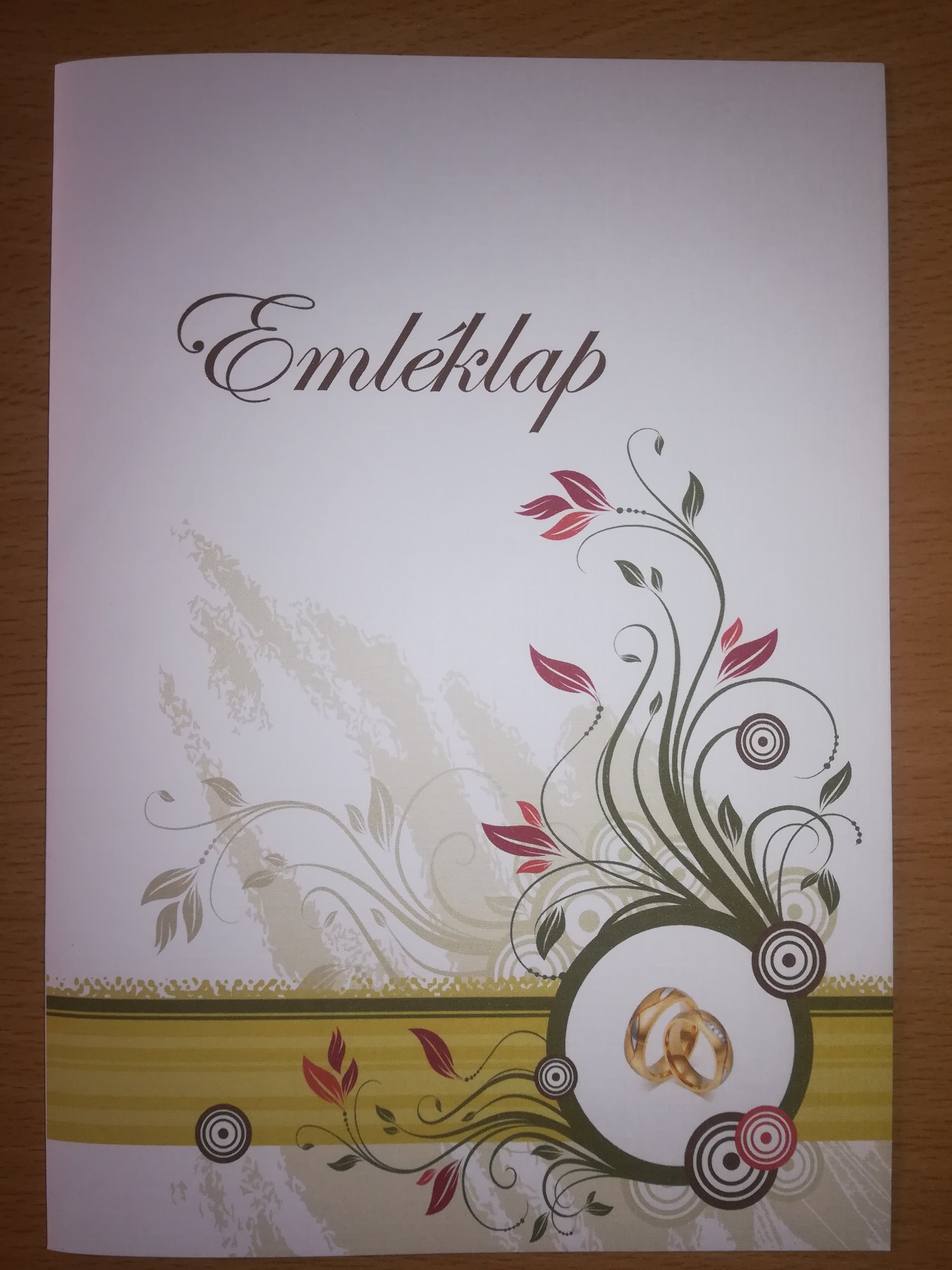 Esküvői emléklap 076