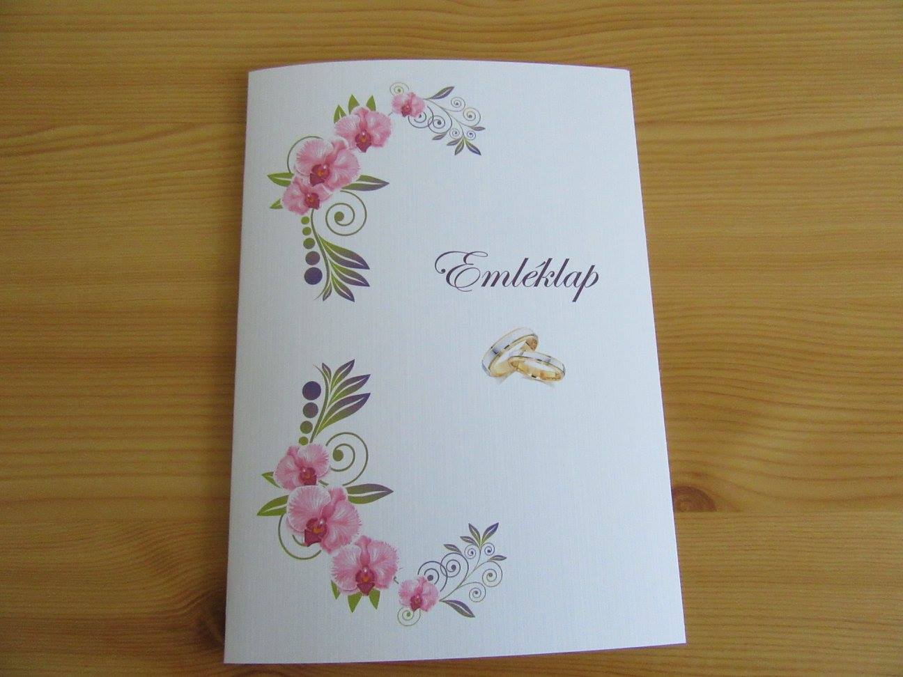 Esküvői emléklap 08