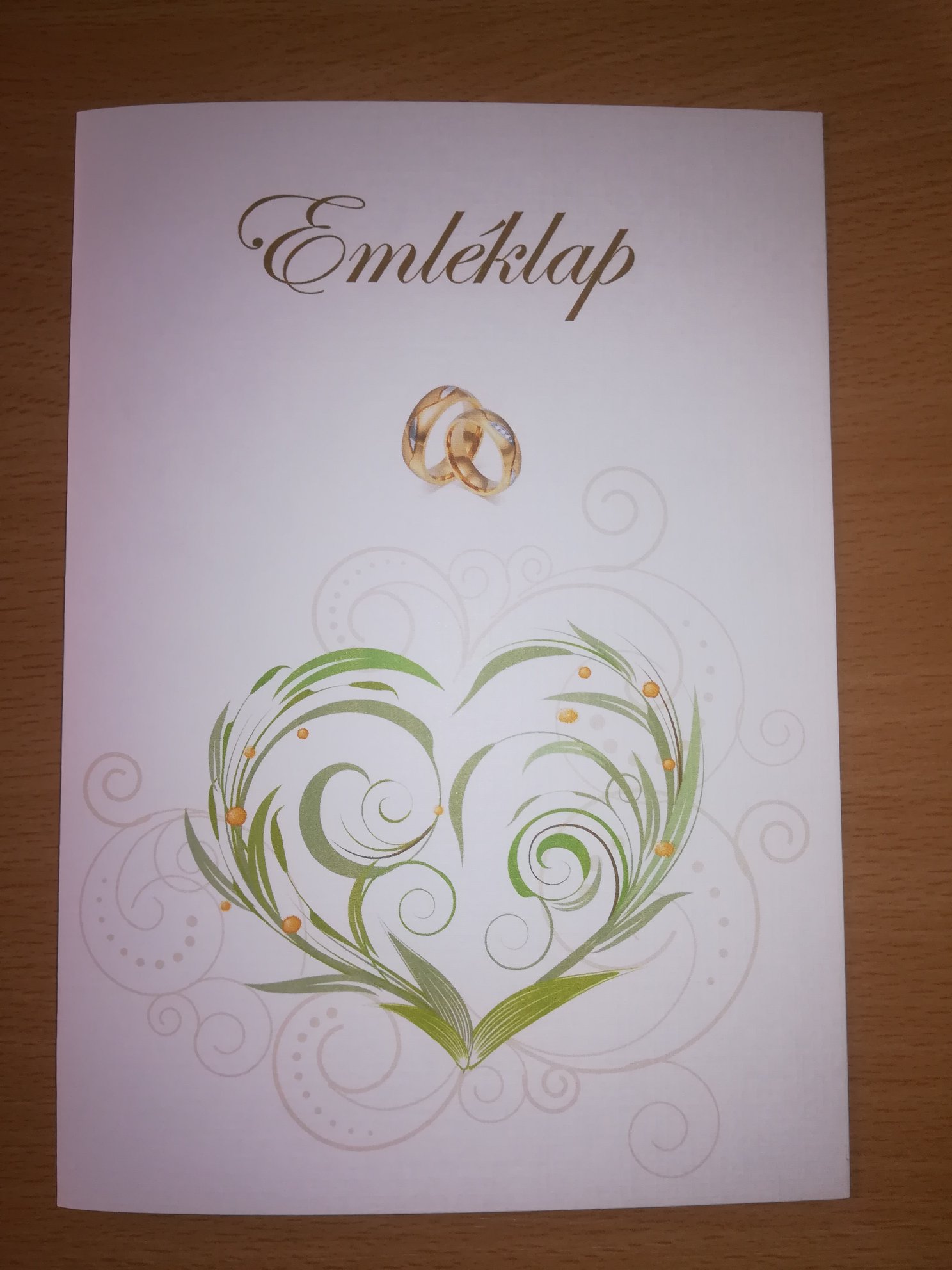 Esküvői emléklap 082