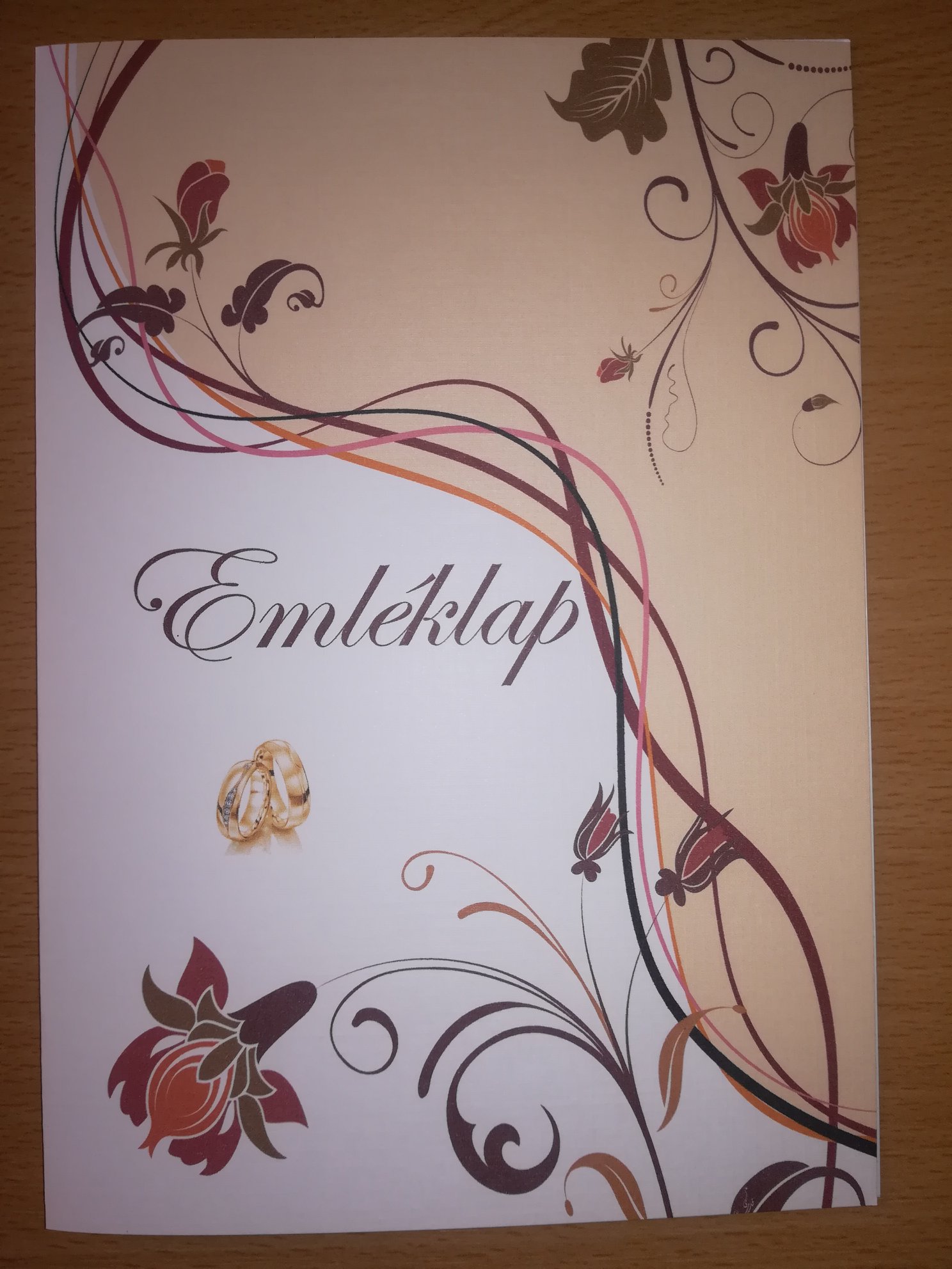 Esküvői emléklap 087