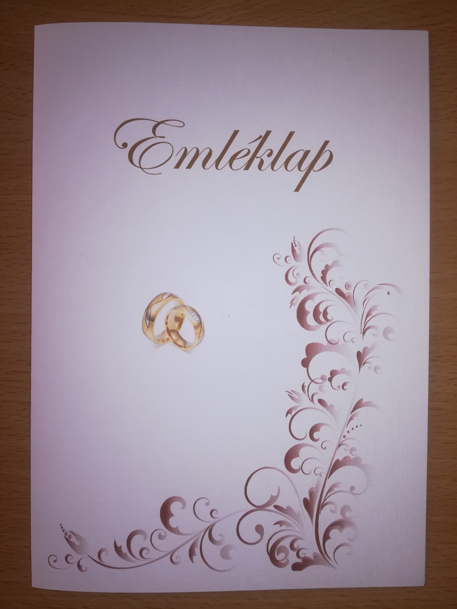 Esküvői emléklap 089