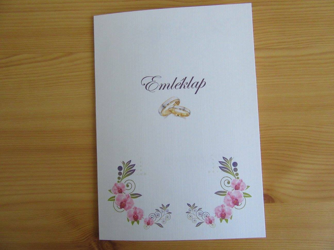 Esküvői emléklap 09