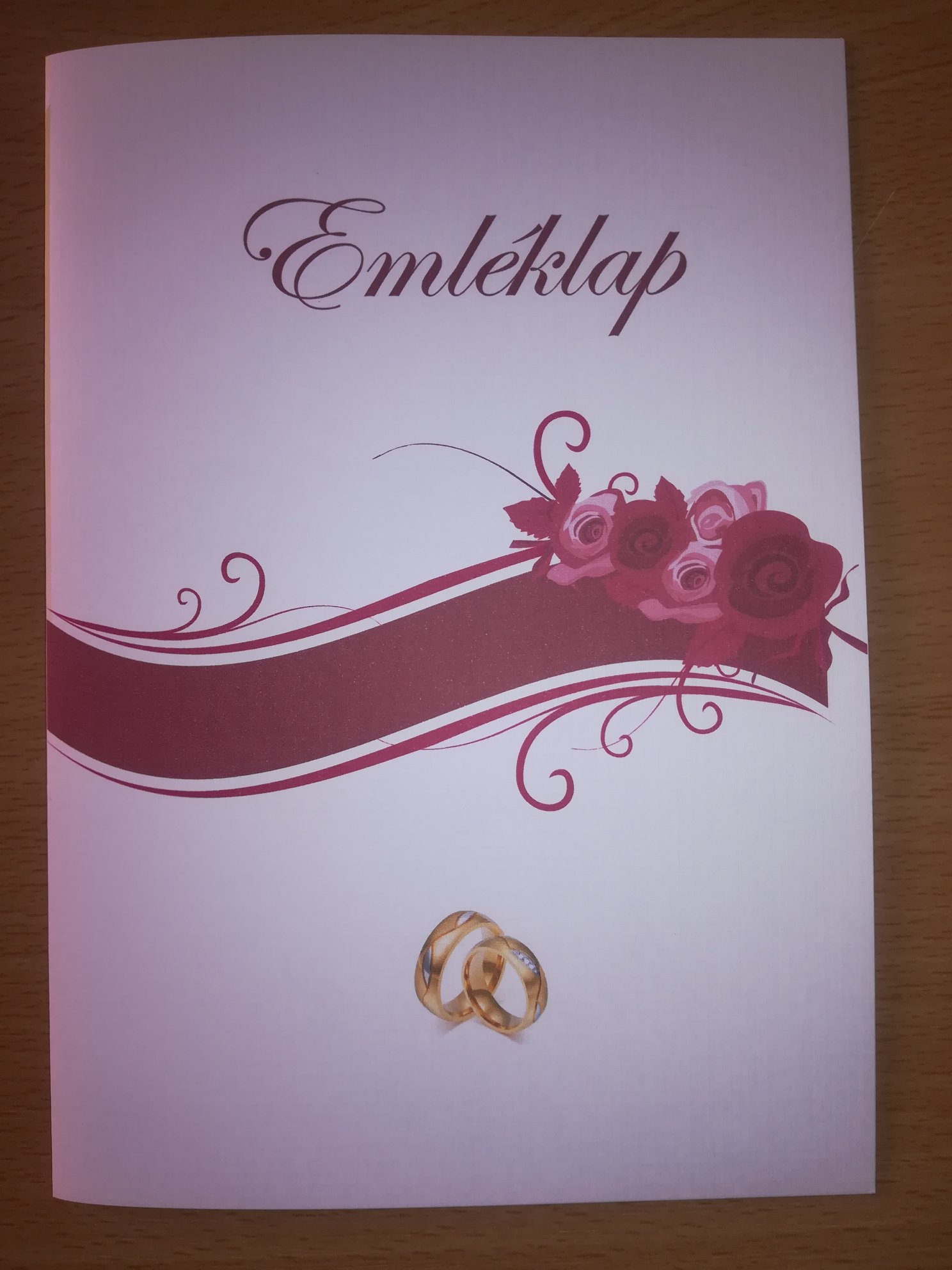 Esküvői emléklap 093