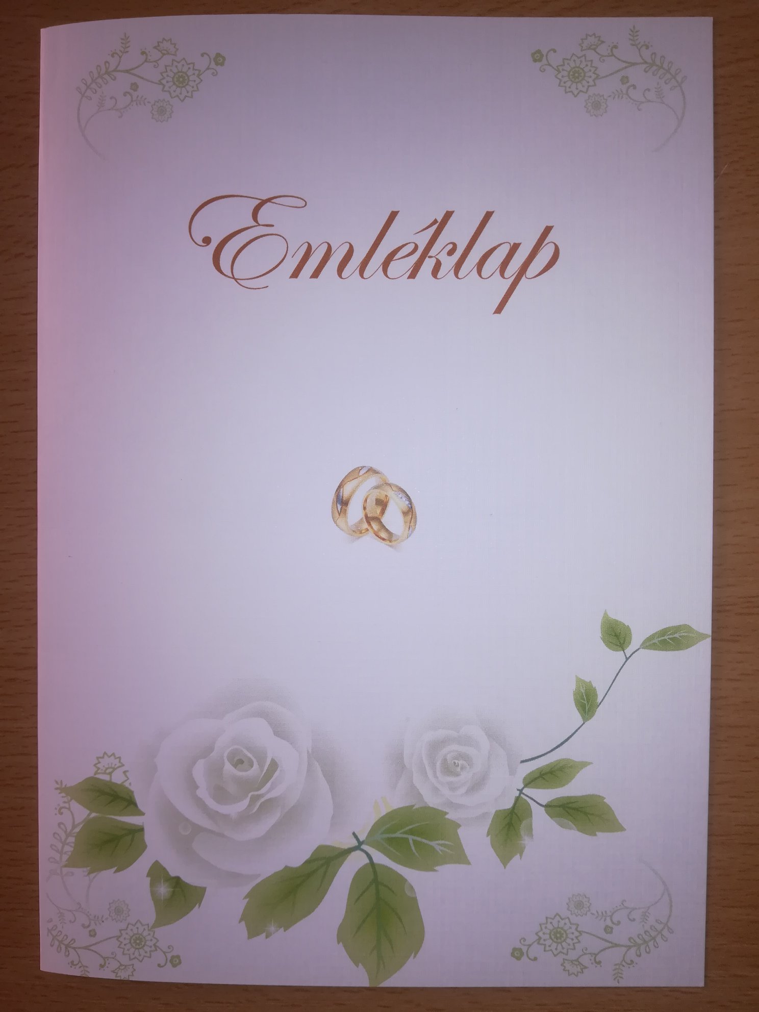 Esküvői emléklap 094