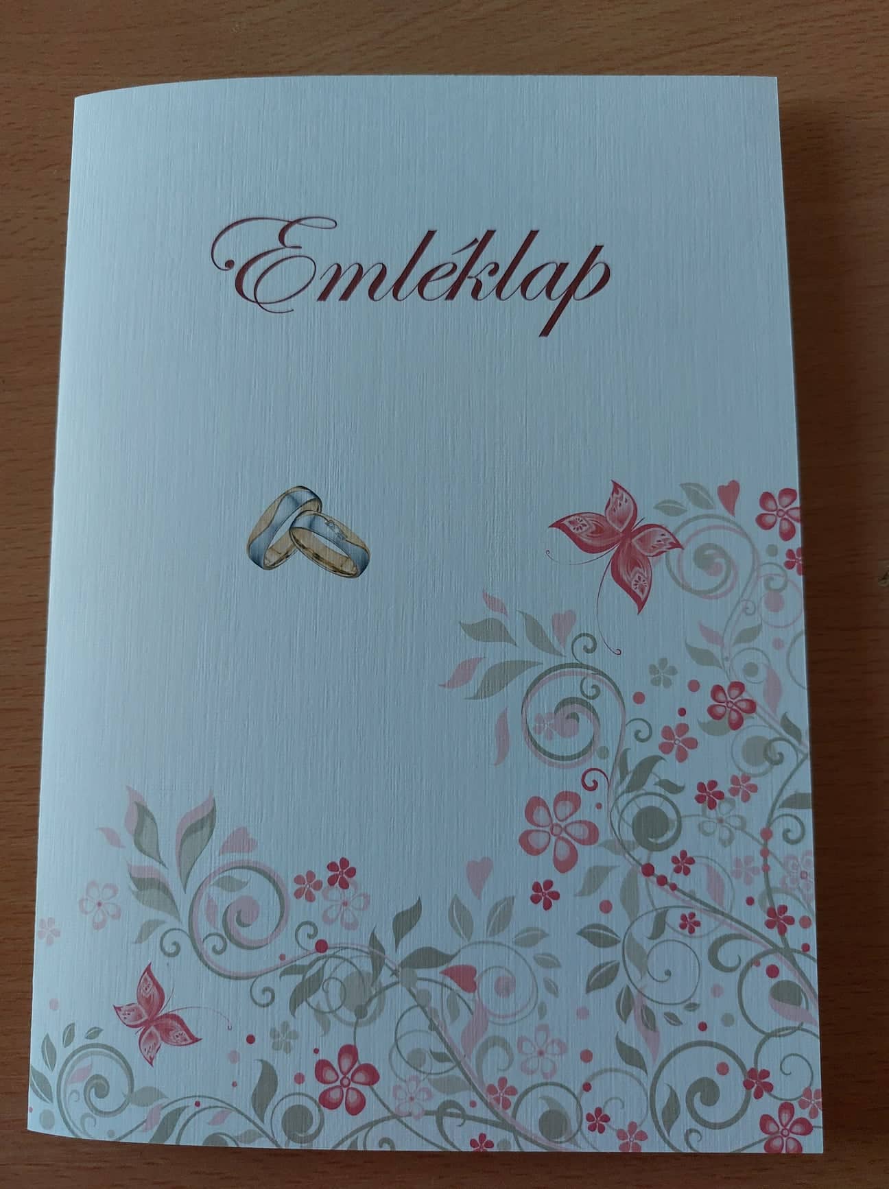 Esküvői emléklap 200