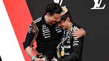 MONTE-CARLO, MONACO - JUNE 07: Race winner Andrea Kimi Antonelli of Italy and Mercedes AMG Petronas
