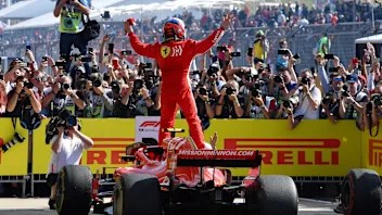 CIRCUIT OF THE AMERICAS, UNITED STATES OF AMERICA - OCTOBER 21: Race winner Kimi Raikkonen, Ferrari