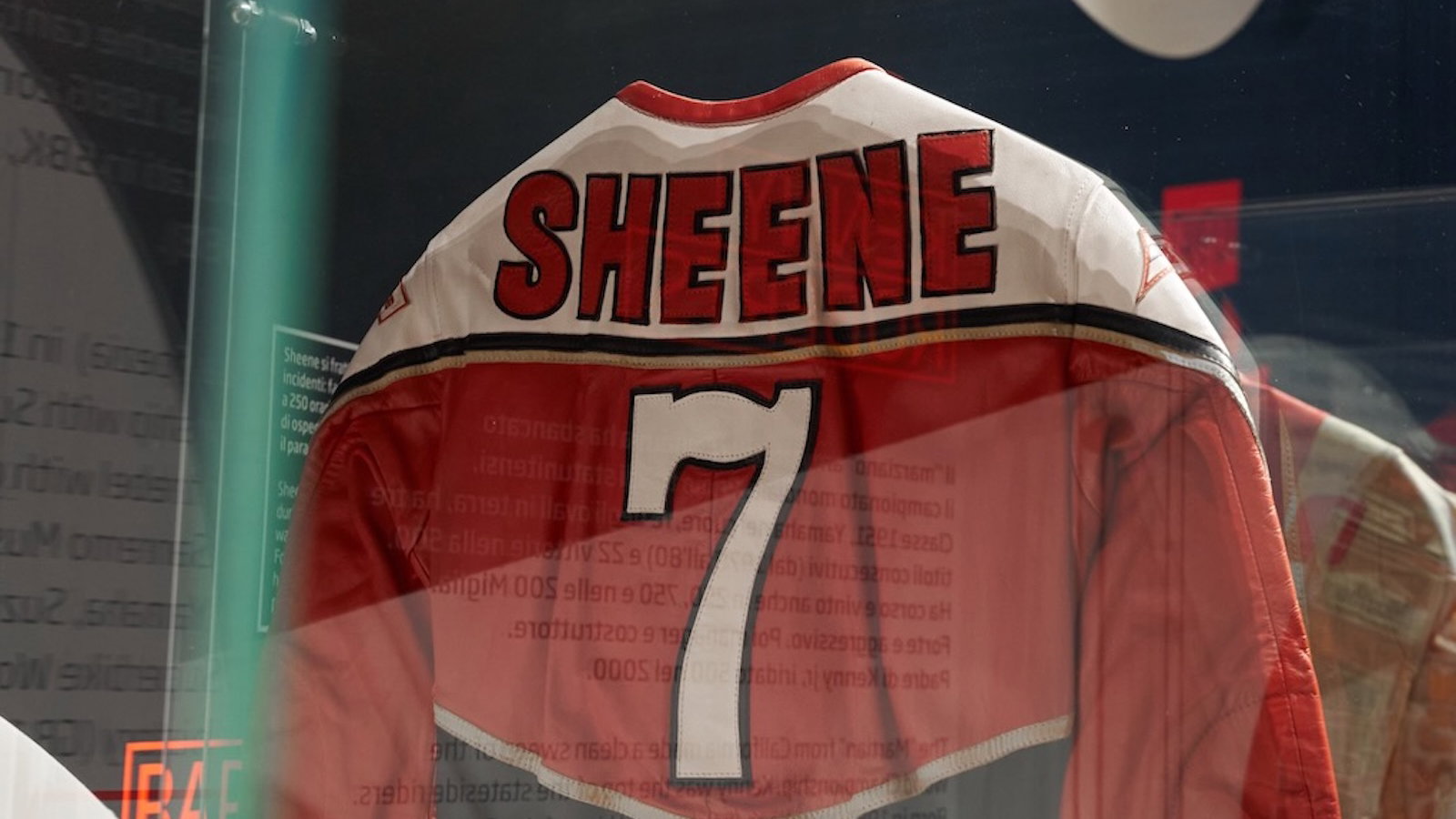 A Barry Sheene Dainese leather suit