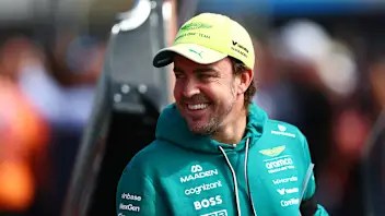 ZANDVOORT, NETHERLANDS - AUGUST 23: Fernando Alonso of Spain and Aston Martin F1 Team on the