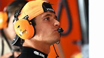 MADRID, SPAIN - SEPTEMBER 11: Lando Norris of Great Britain and McLaren looks on in the garage