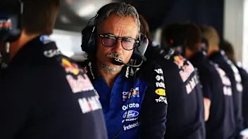 MADRID, SPAIN - SEPTEMBER 12: Laurent Mekies, Team Principal of Oracle Red Bull Racing looks on