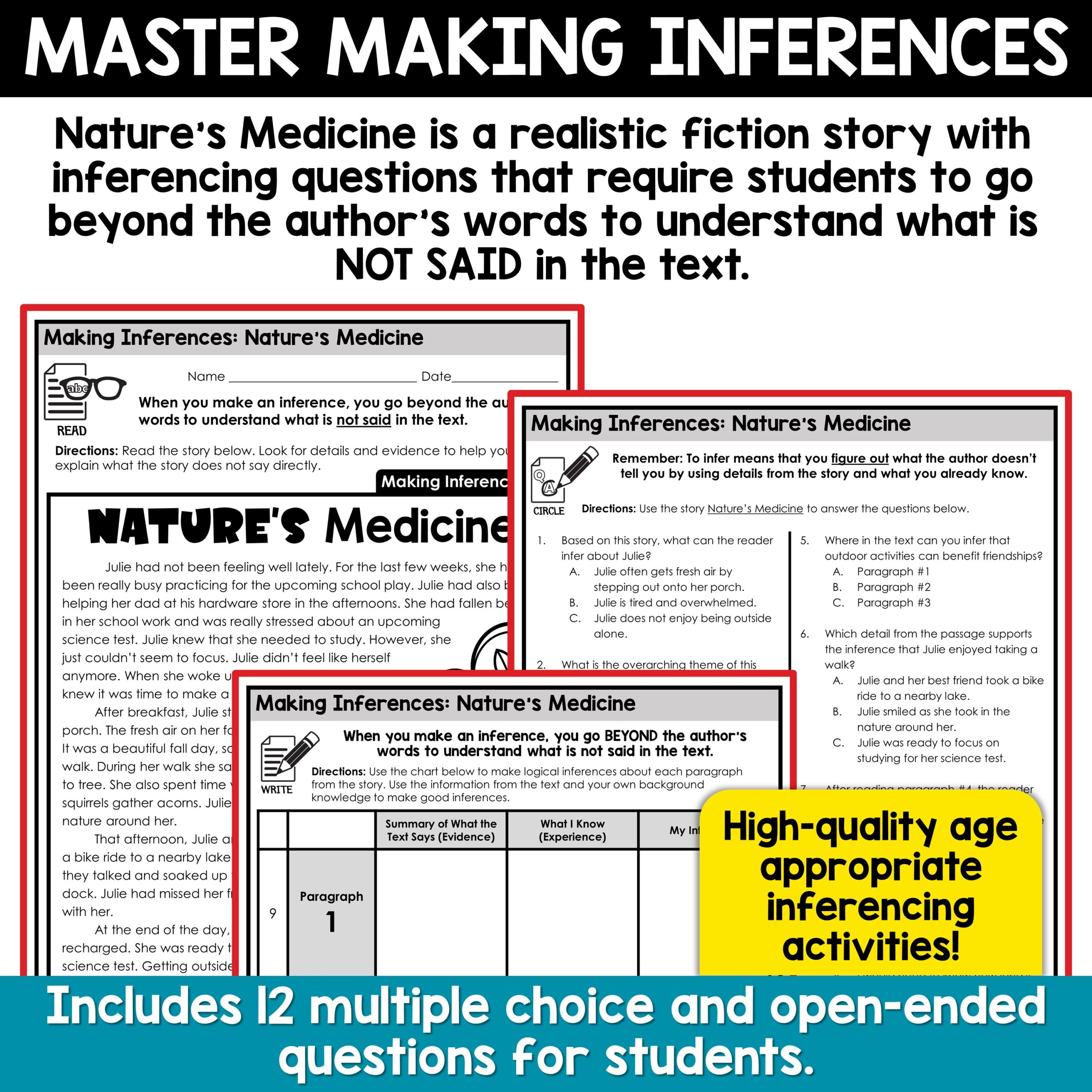 making inferences drawing conclusions inferencing activities worksheets a love of teaching kim miller
