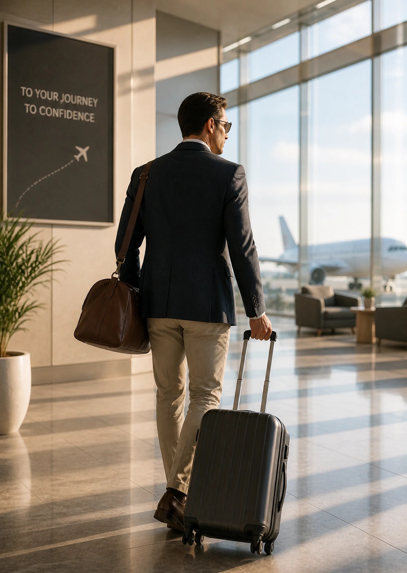 Traveling patient arriving for plastic surgery care at Alpenaura