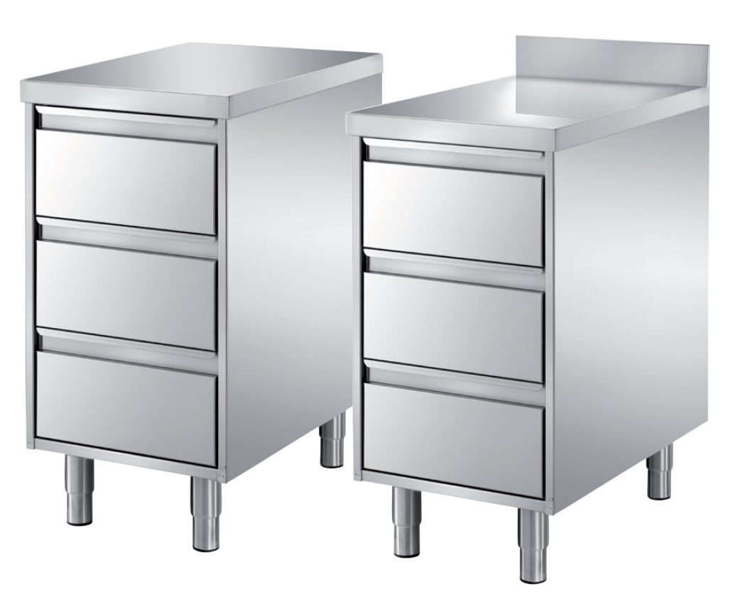Stainless steel drawer unit