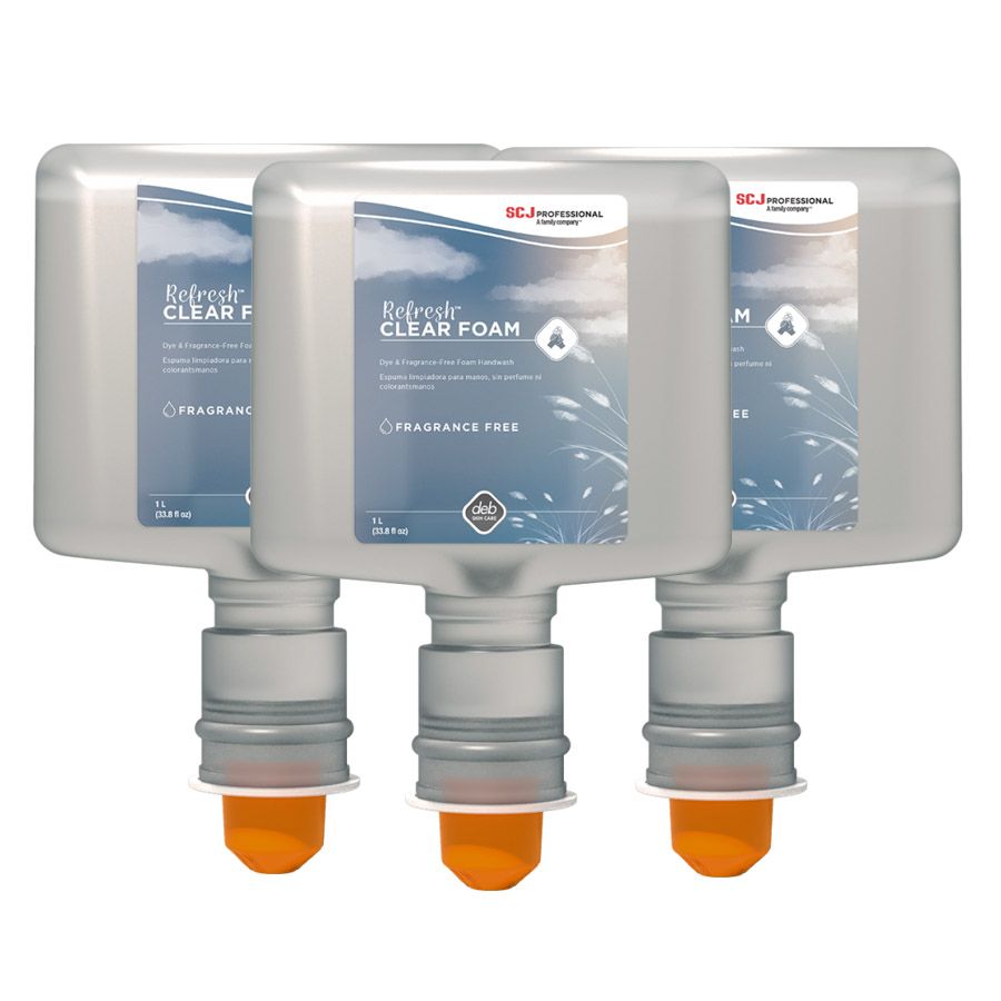 DEB REFRESH CLEAR FOAM HAND WASH - 1L (CLR1L)
