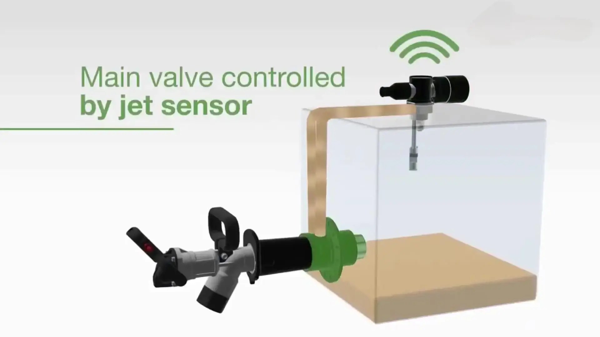 Main Valve Controlled By Jet Sensor