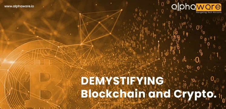 Illustration highlighting the distinctions between blockchain technology and cryptocurrency​