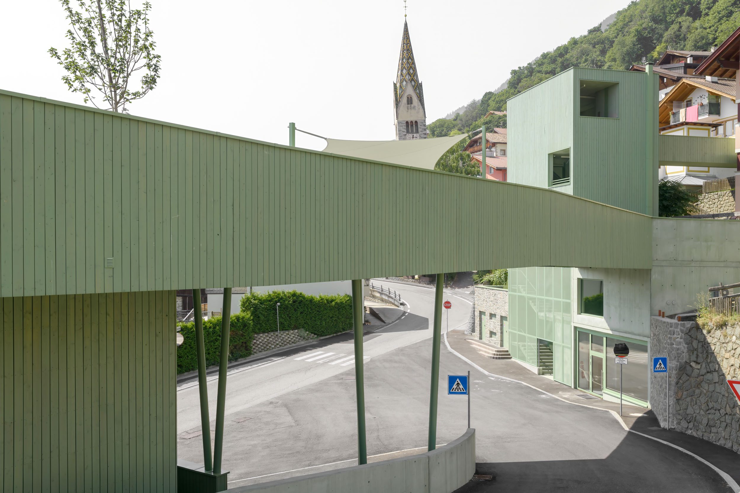 The Green Bridge Barbian by Roland Baldi Architects - Alpine Spaces