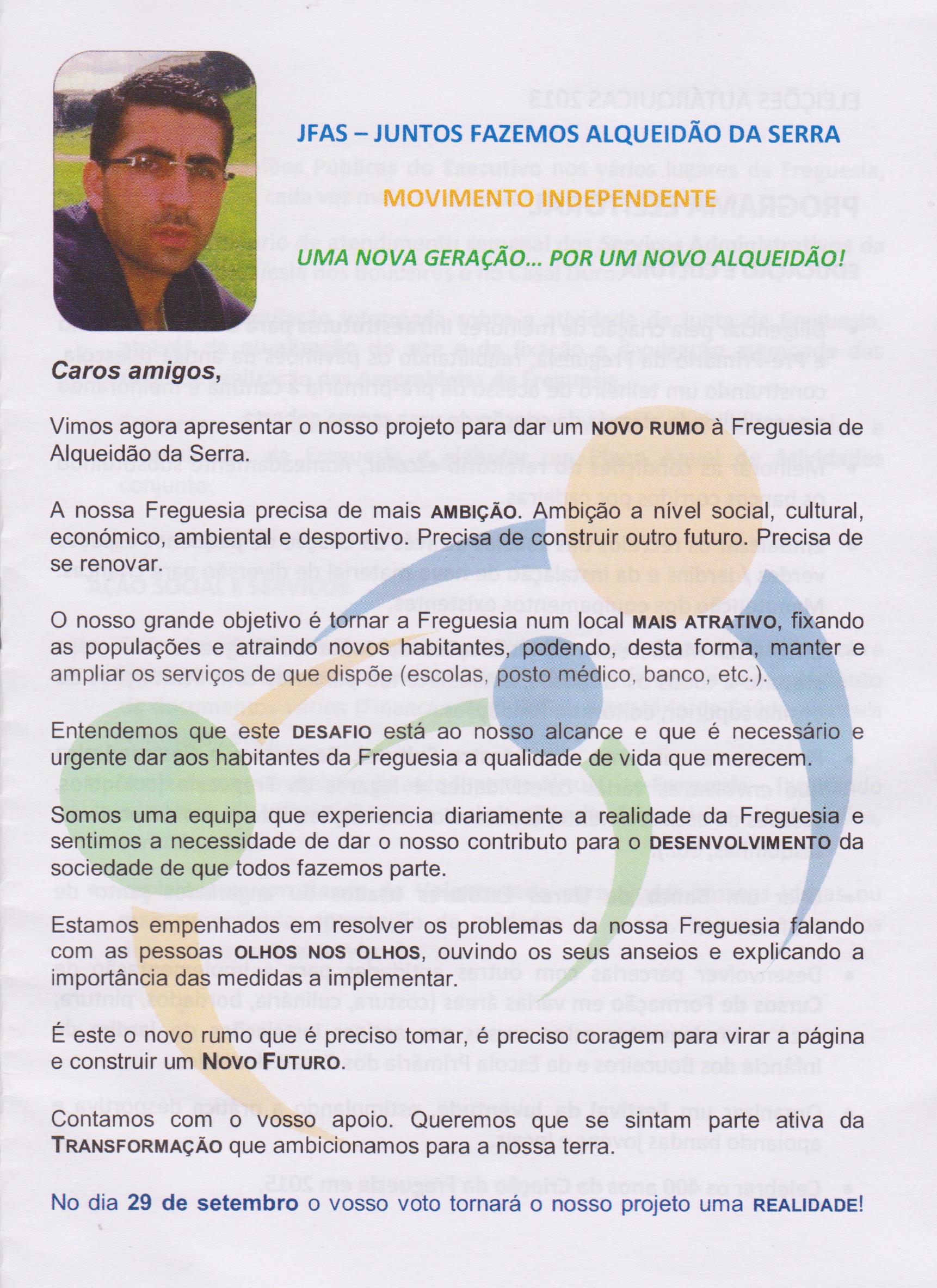 Programa Eleitoral JFAS Pag1