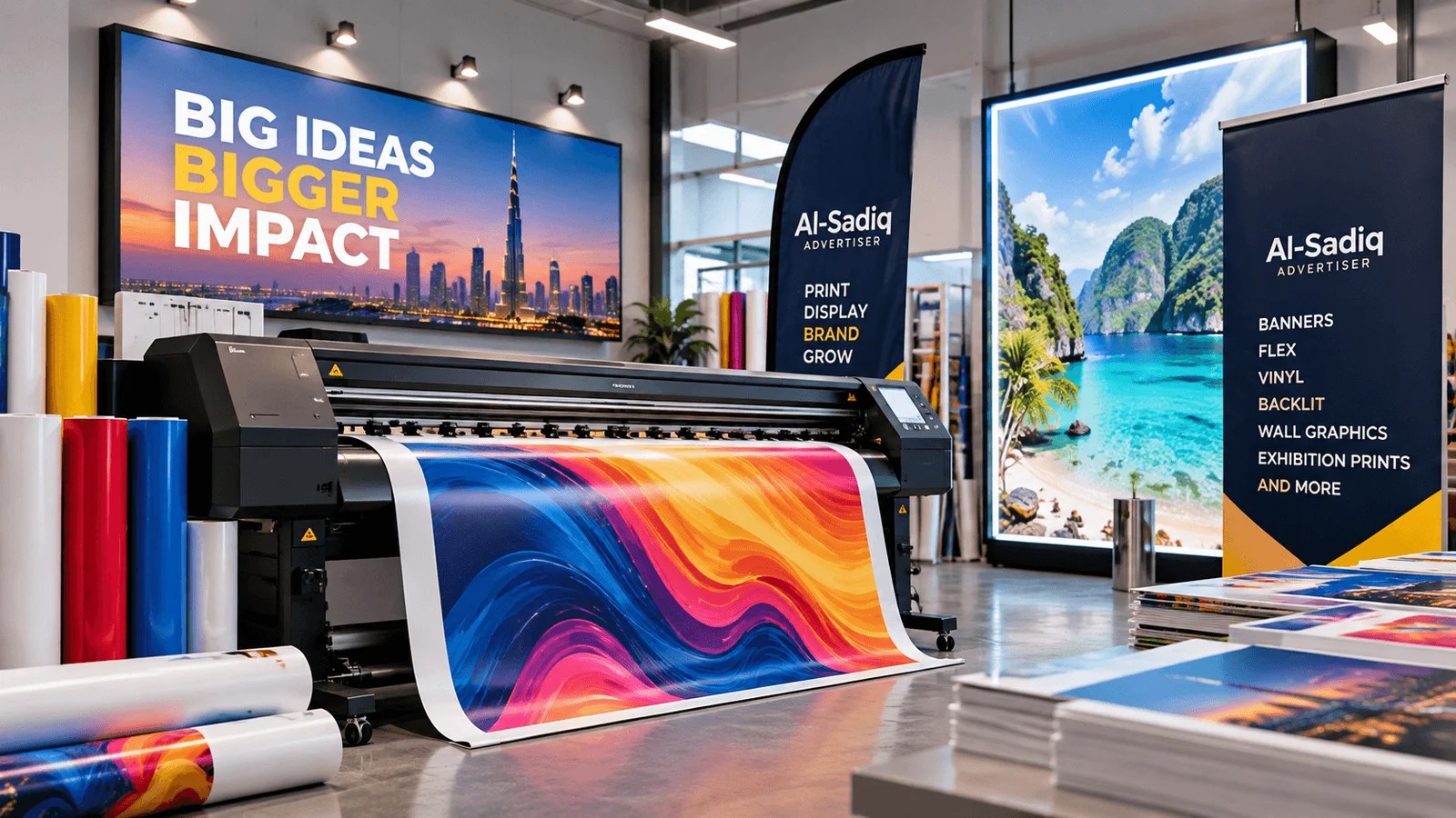 Printed paper and graphic design materials