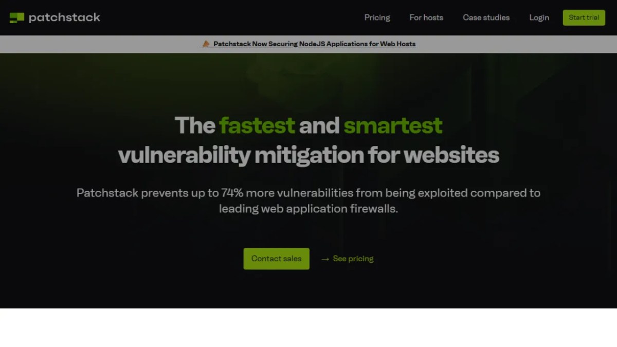 WordPress malware protection - Patchstack security platform dashboard displaying real-time virtual patching and WordPress plugin vulnerability intelligence