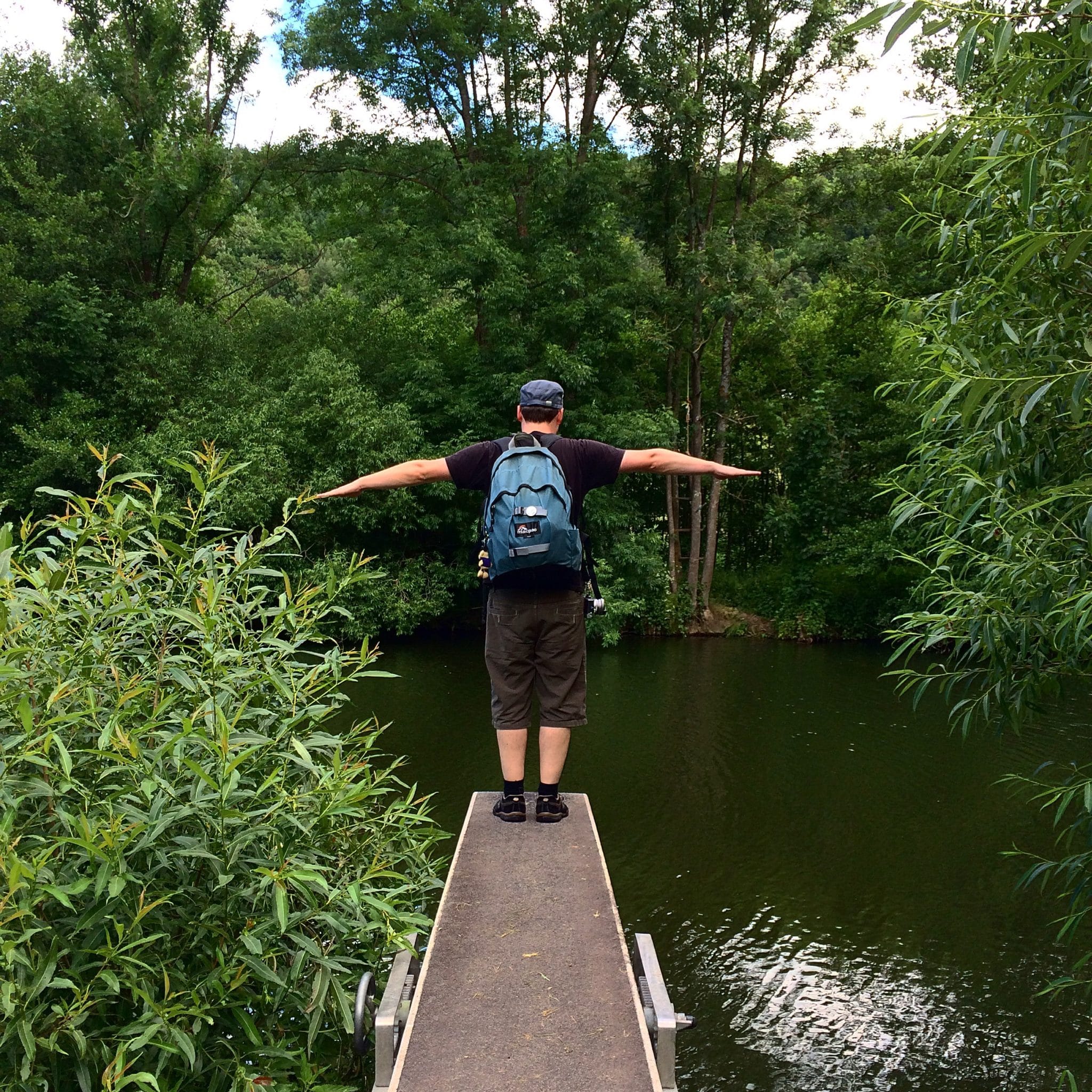 Auf dem Sprung in die Jagst