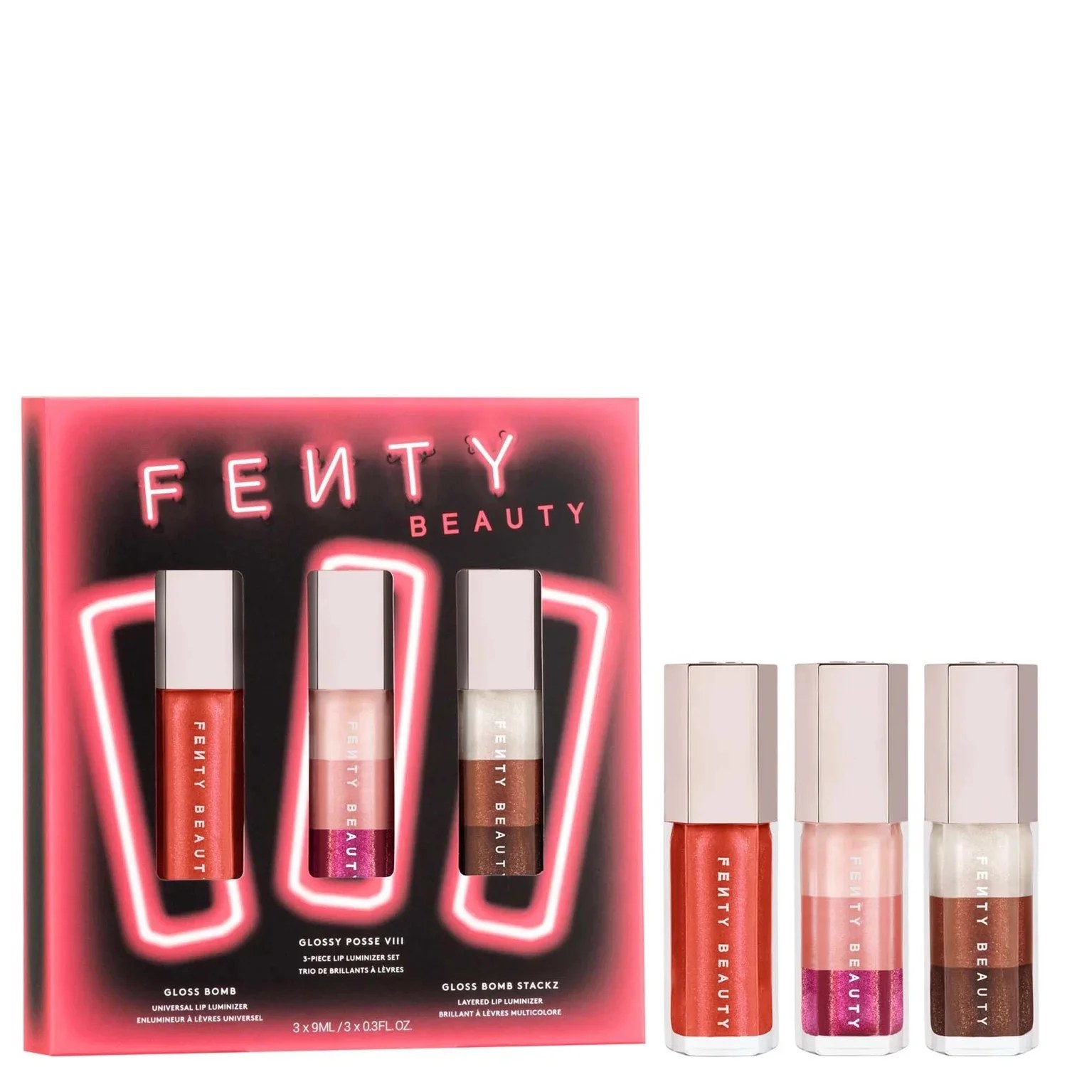 Fenty Beauty – Glossy Posse VIII pack 3 glosses